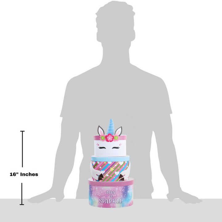 Born to Sparkle Unicorn Gift Tower