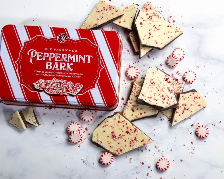 Dark and White Chocolate Peppermint Bark - 1 lb