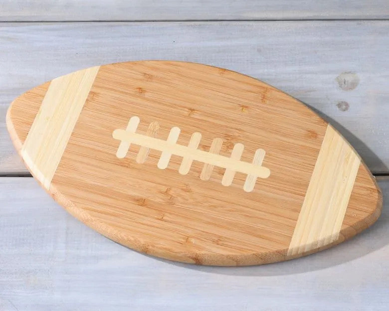 Dried Fruit & Nuts Football Bamboo Cutting Board