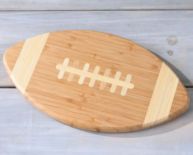 Dried Fruit & Nuts Football Bamboo Cutting Board