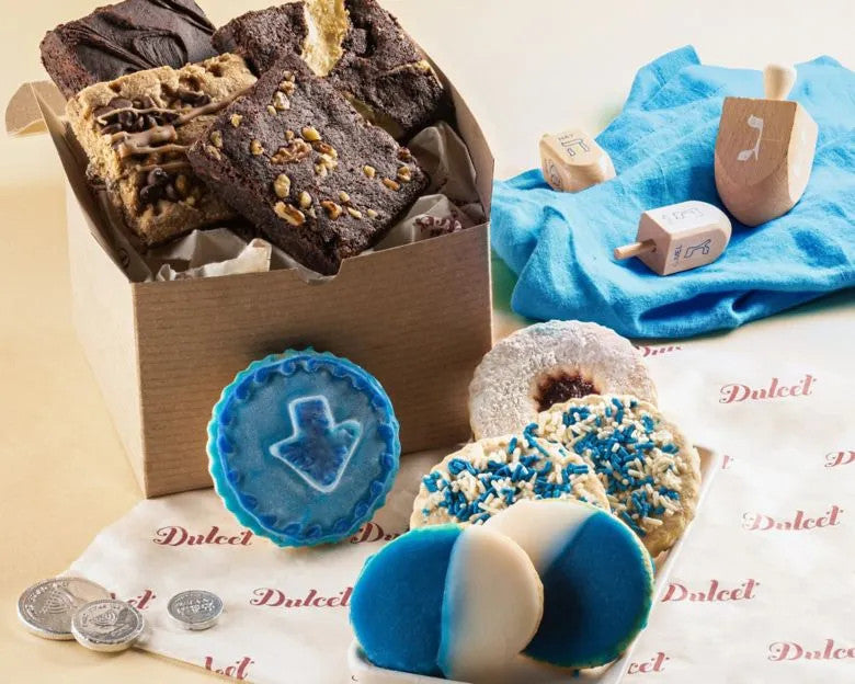 Deluxe Hanukkah Dreidel Cookie Gift Box